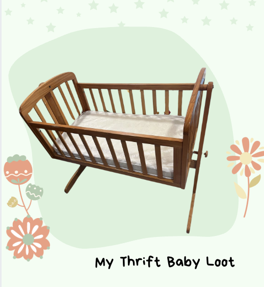 Preloved Babyhug cot with mattress ( Mumbai )